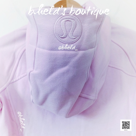 💫SOLD💫 lululemon Scuba Full-Zip Hoodie Meadowsweet Pink Silver Zipper Sz 4 - Picture 9 of 16